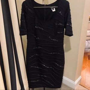 Black dress with sequin detail